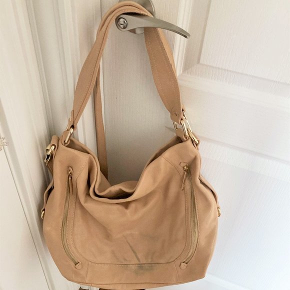 Elliott Lucca natural leather tan saddle shoulder bag / purse / crossbody bag - Picture 14 of 16